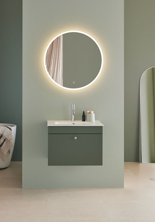 Tvättställsskåp Haze 600 Grön med tvättställ Hafa - KakelExpress