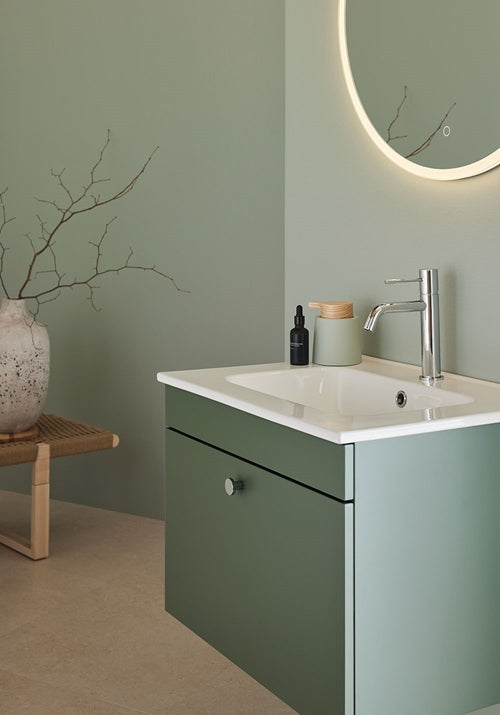 Tvättställsskåp Haze 600 Grön med tvättställ Hafa - KakelExpress