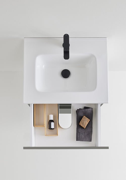 Tvättställsskåp Storm 600 Varm grå med tvättställ Hafa - KakelExpress