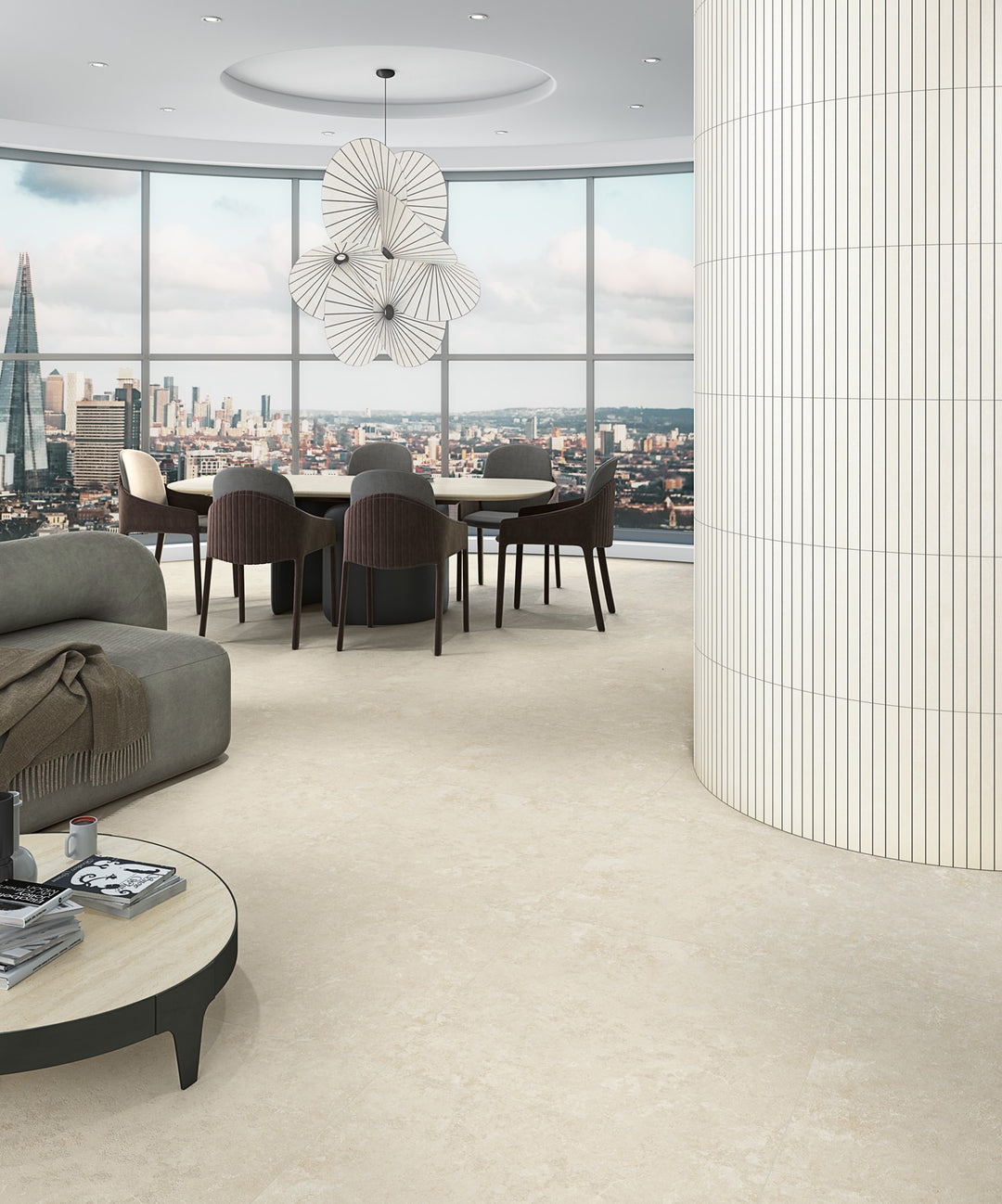 London-R Natural Matt Rect. 80x80 CM Klinker