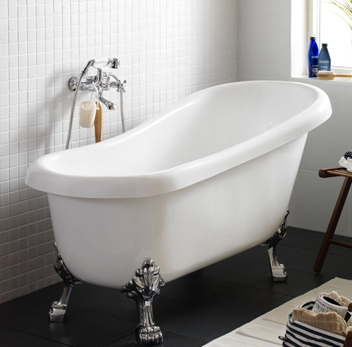 Mayfair Badkar Vitt Inkl Lejonfötter och avlopp Hafa - KakelExpress