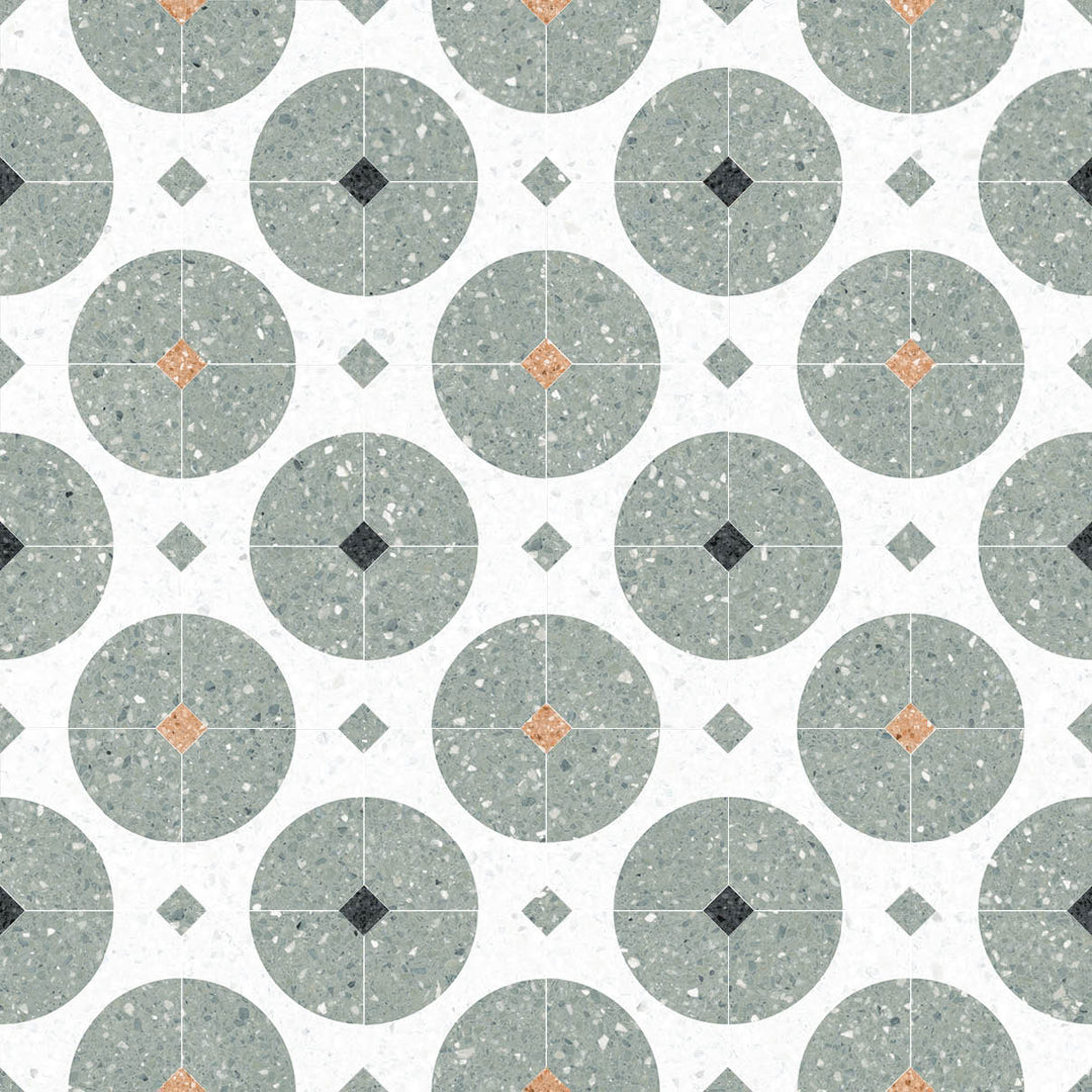 Octogono Valeta Verde 20x20 CM Klinker - KakelExpress