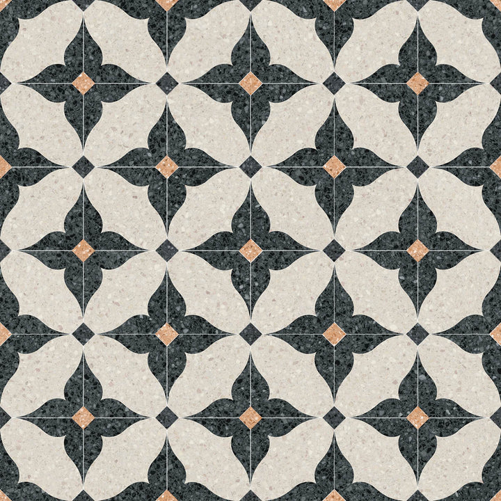 Octogono Cerbere Negro 20x20 CM Klinker - KakelExpress