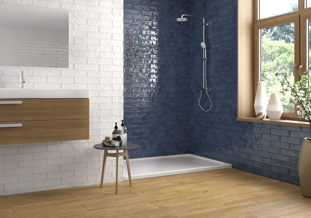 Palma Azul Oscuro 7x28 CM Kakel