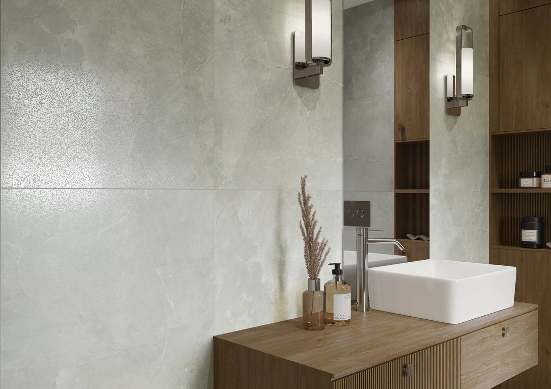 Ronda Marble Grey Rect. 60x60 CM Klinker - KakelExpress