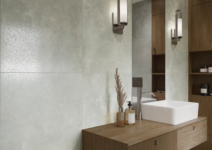 Ronda Marble Grey Rect. 60x60 CM Klinker - KakelExpress