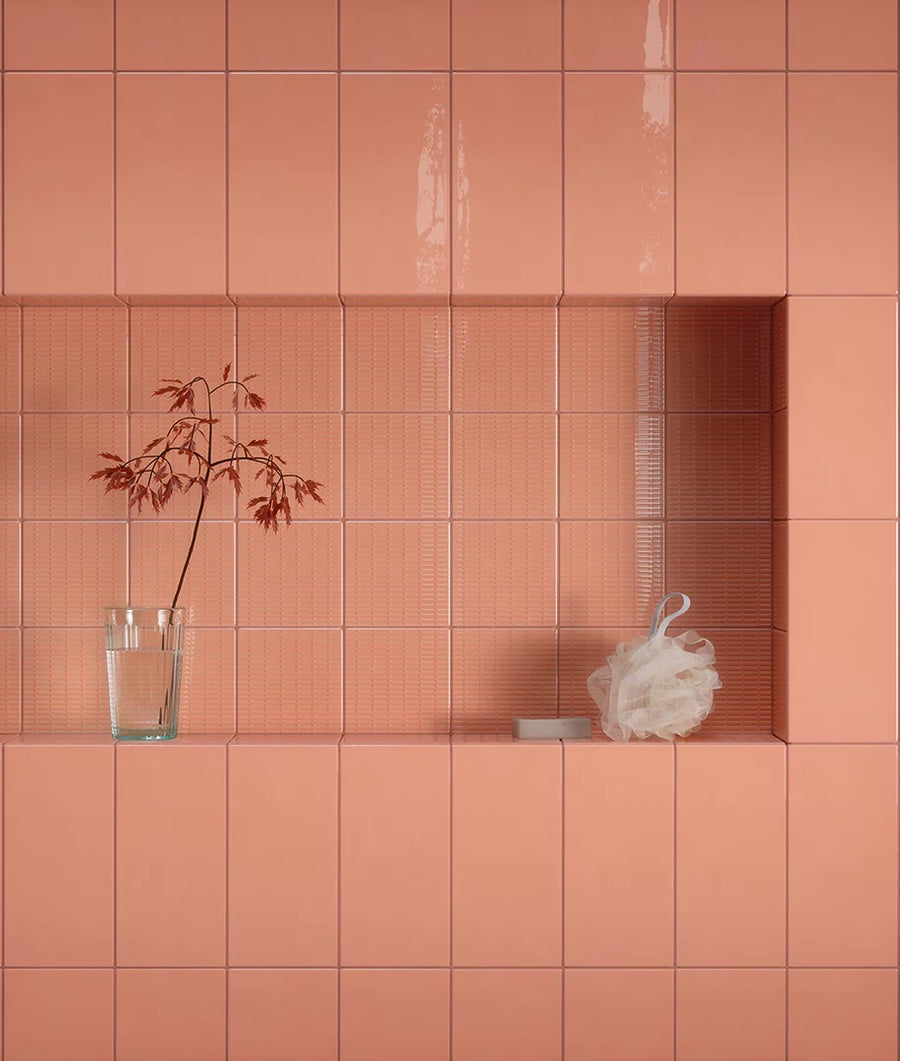 Kreativ Rosa Blank 10x10 CM Kakel - KakelExpress