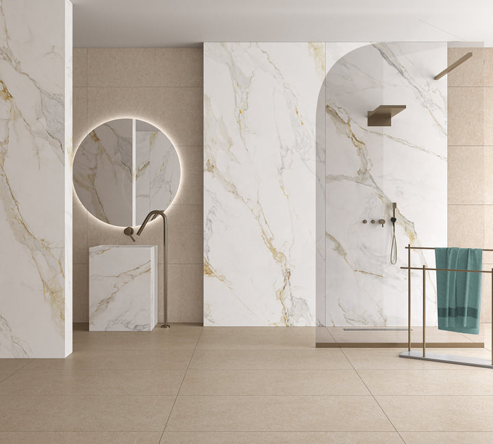 Royal Marble Gold Matt Rect. 60x60 CM Klinker - KakelExpress