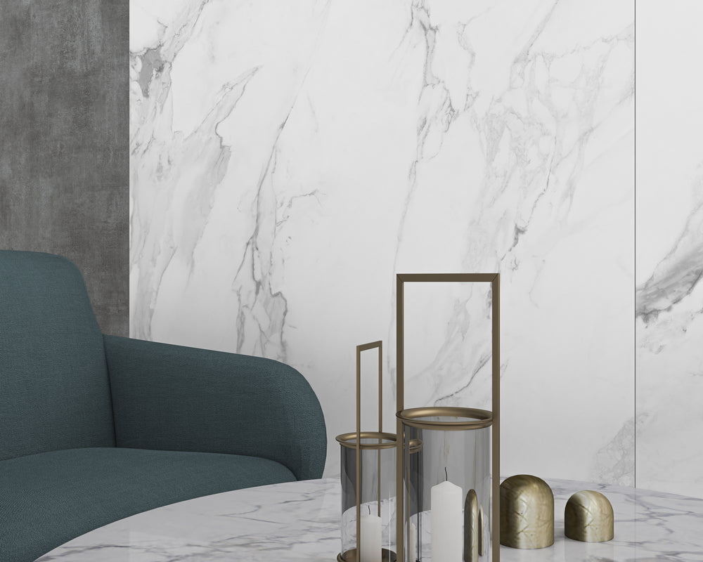 Royal Marble White Matt Rect. 60x60 CM Klinker - KakelExpress