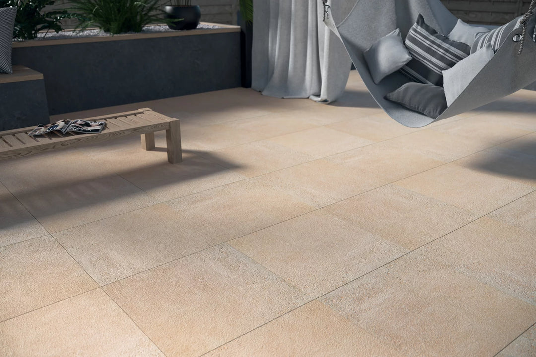 Stone Optimal Beige 60x60 CM Uteklinker (20MM i tjocklek) - KakelExpress