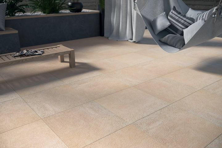 Stone Optimal Beige 60x60 CM Uteklinker (20MM i tjocklek) - KakelExpress