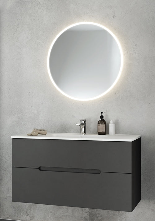 Spegel Store Round LED 700 Hafa - KakelExpress