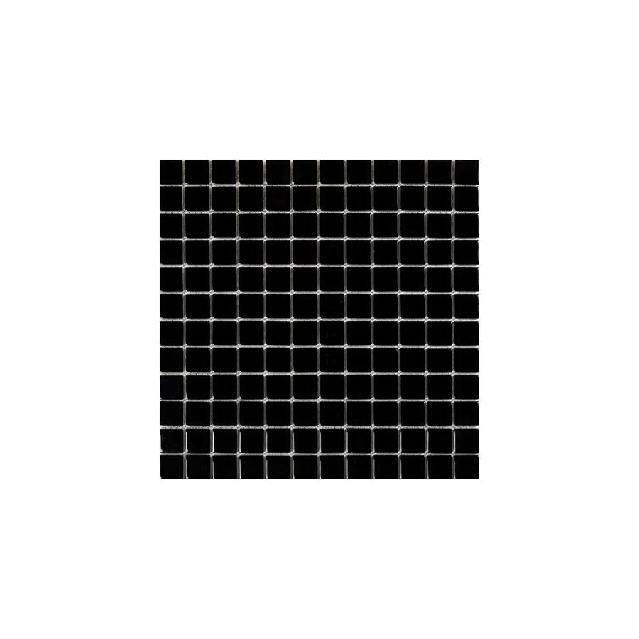 Paketpris 12 kvm Kristall Svart 23×23 MM Mosaik - KakelExpress