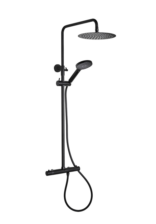 Takdusch Fine 160CC Svart med Ø250 duschhuvud Hafa - KakelExpress