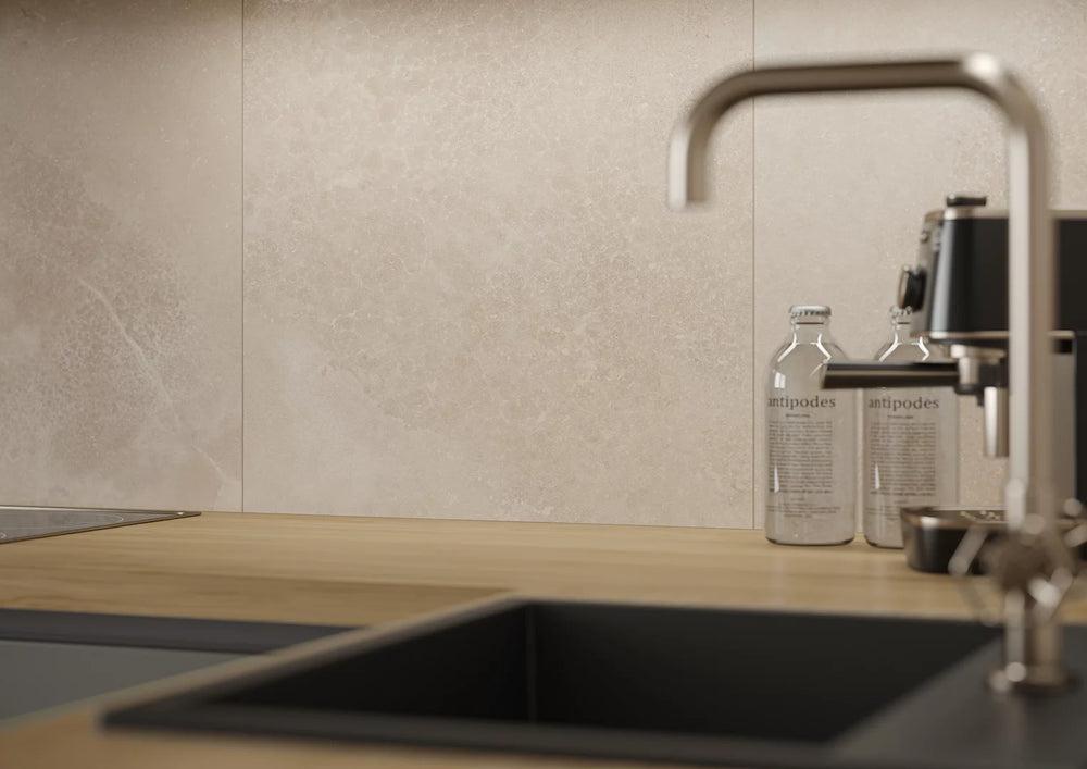 Limestone Taupe 60x60 CM Rect. Matt Klinker - KakelExpress