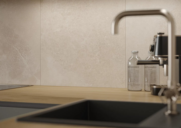 Limestone Taupe 60x60 CM Rect. Matt Klinker - KakelExpress