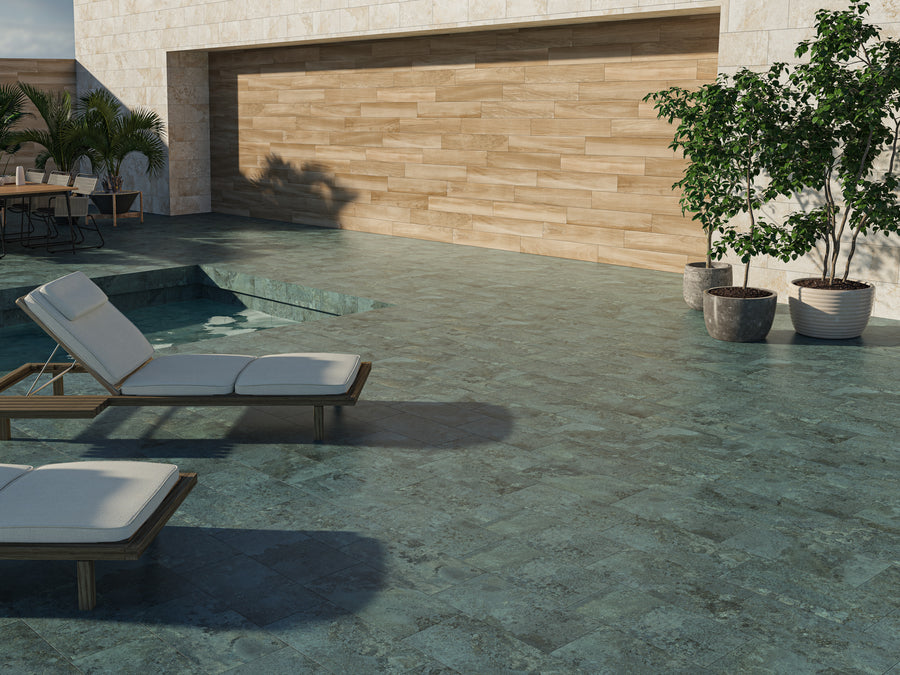 Earth Stone Turquoise 30x60 CM Rect. Matt Klinker - KakelExpress