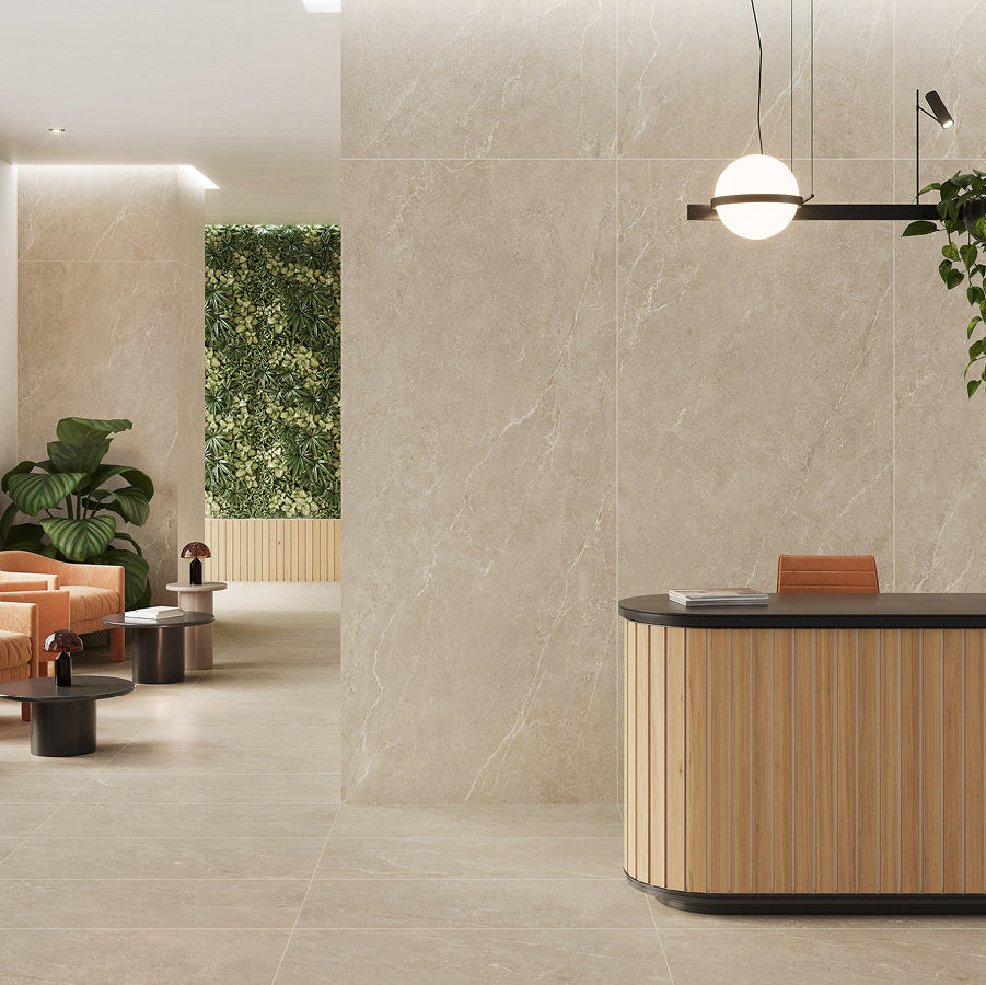 Uppsala Sand Matt Rect. 60x60 CM Klinker