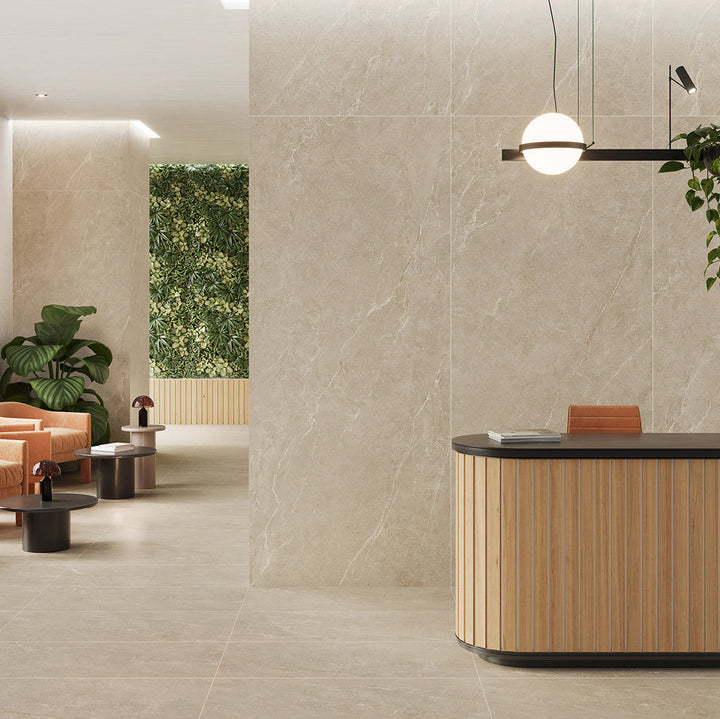 Uppsala Sand Matt Rect. 60x60 CM Klinker