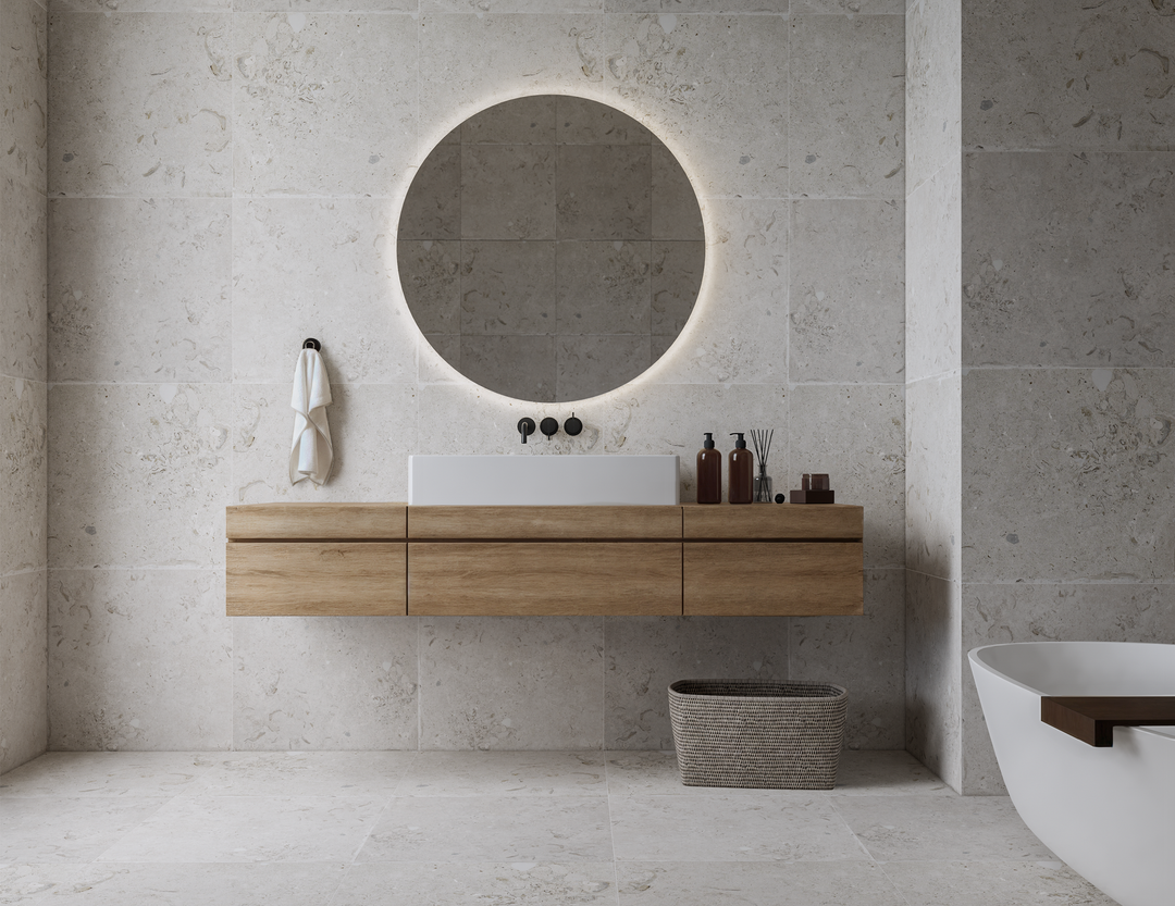 Aspö Kalk Vit Matt Rect. 60x60 CM Klinker - KakelExpress