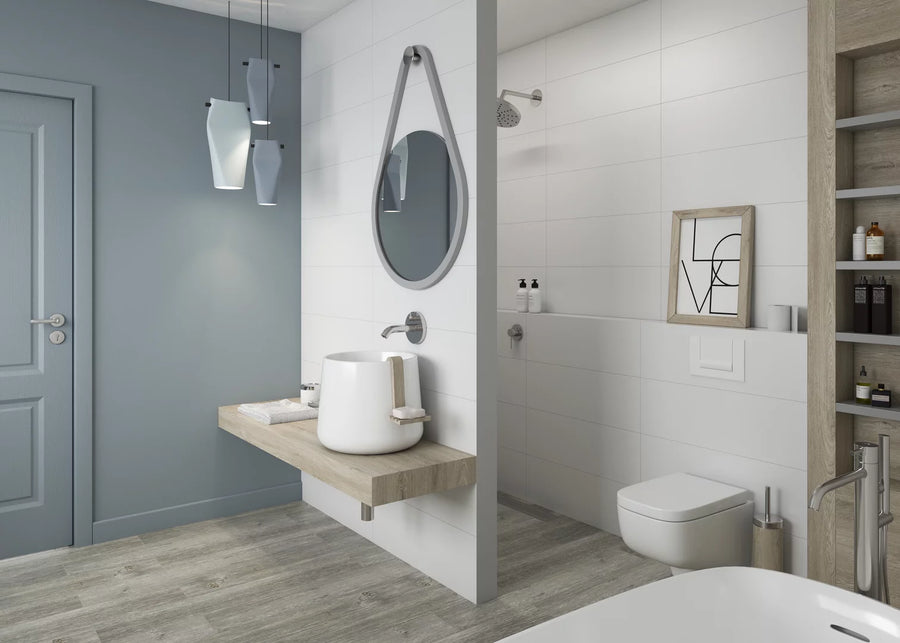 Kakel Vit Blank 30x60 CM Rect. - KakelExpress