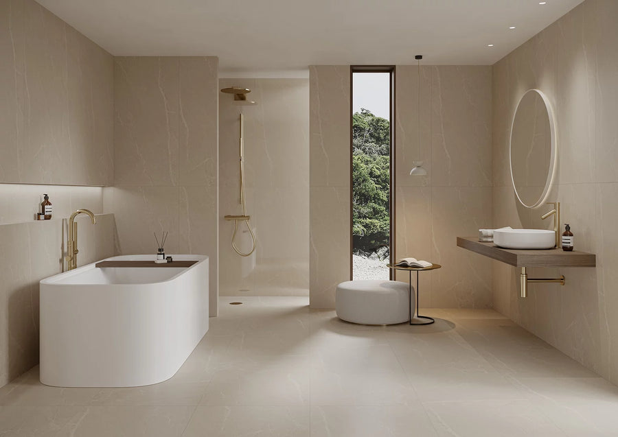 Zenstone Beige 60x60 CM Rect. Matt Klinker - KakelExpress