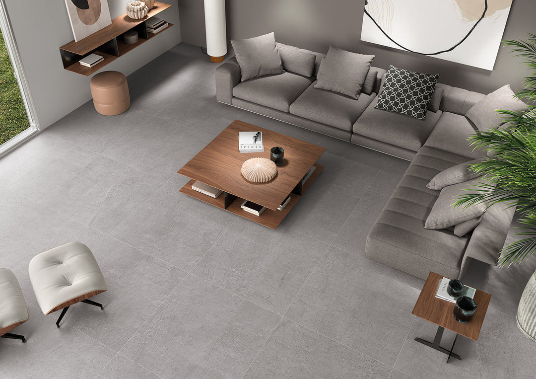 Newbury Mörkgrå 60x60 CM Rect. Klinker - KakelExpress