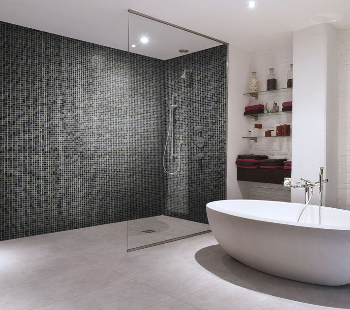 Arrecife Iridis Grey 25×25 MM Mosaik - KakelExpress