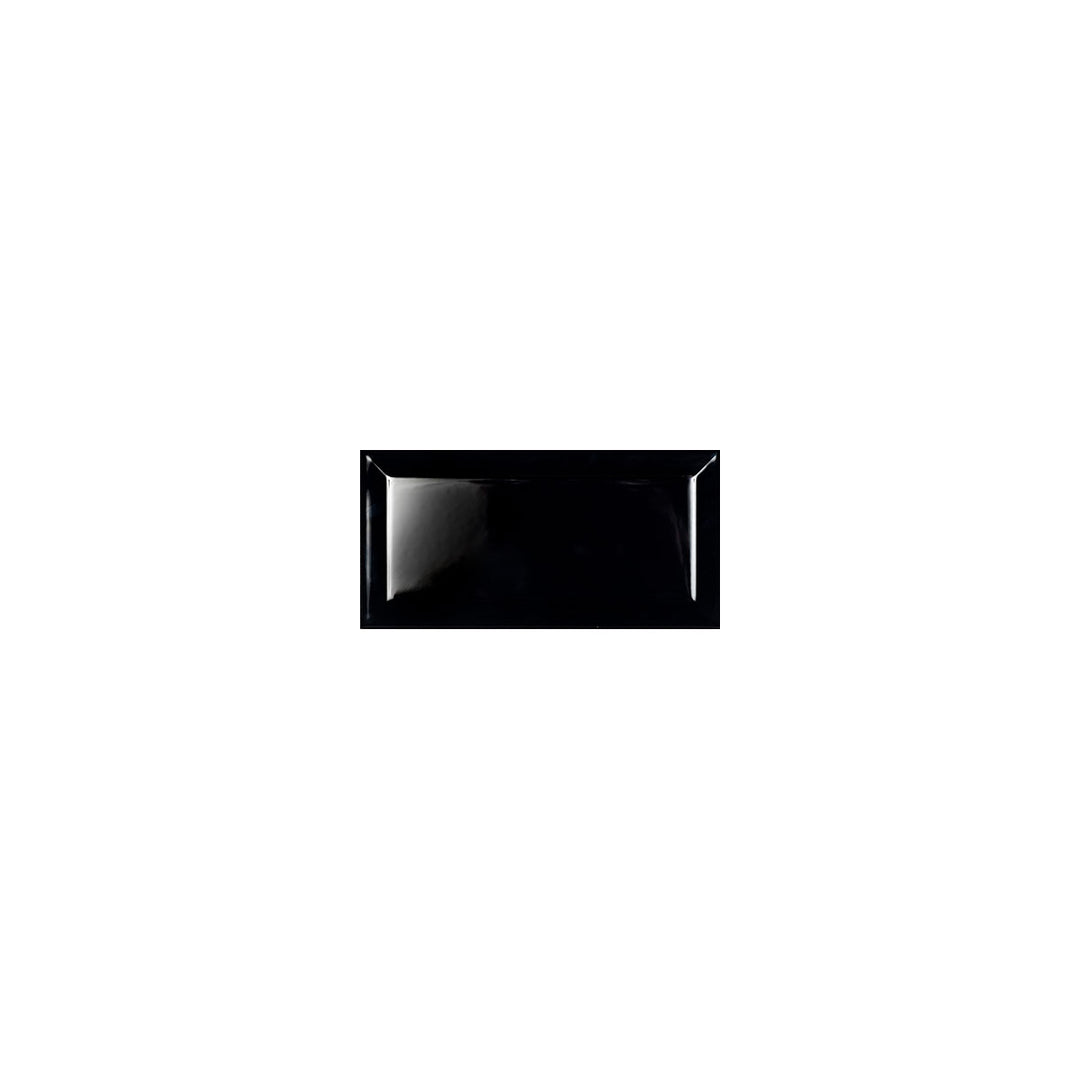 Fasad Svart Blank 10x20 CM Kakel - KakelExpress
