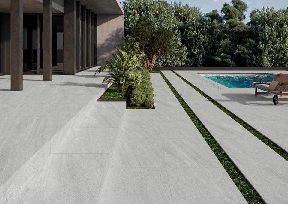 Carleen White 2.0 60x60 CM Uteklinker (20MM i tjocklek) - KakelExpress