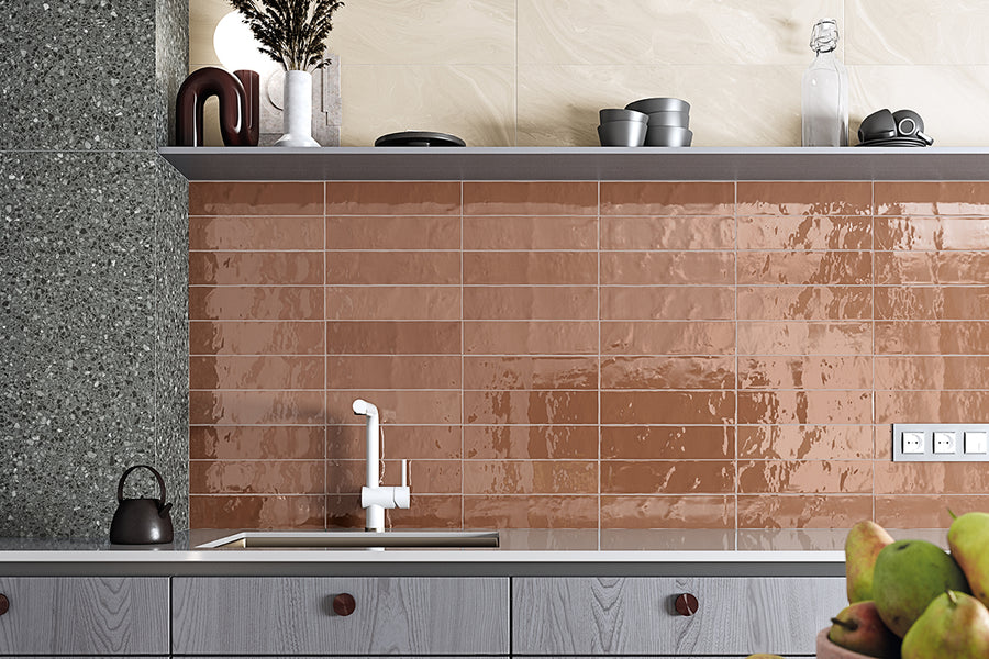 Color Brown 8x31,5 CM Kakel - KakelExpress