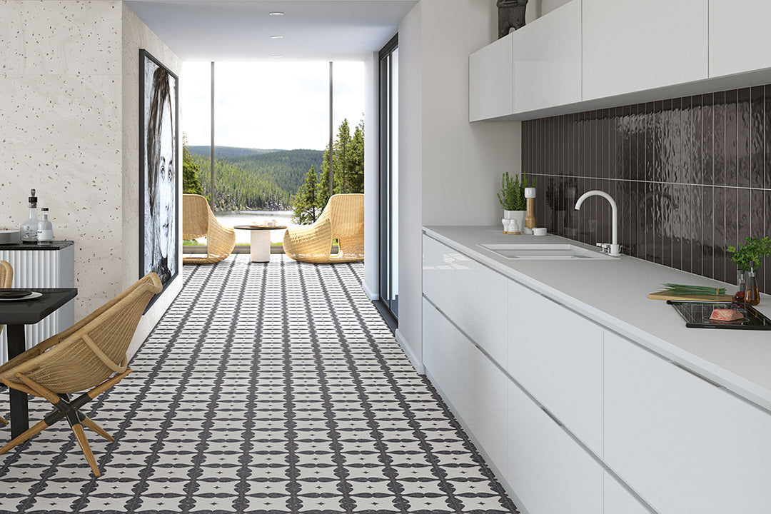 Color Black 8x31,5 CM Kakel - KakelExpress