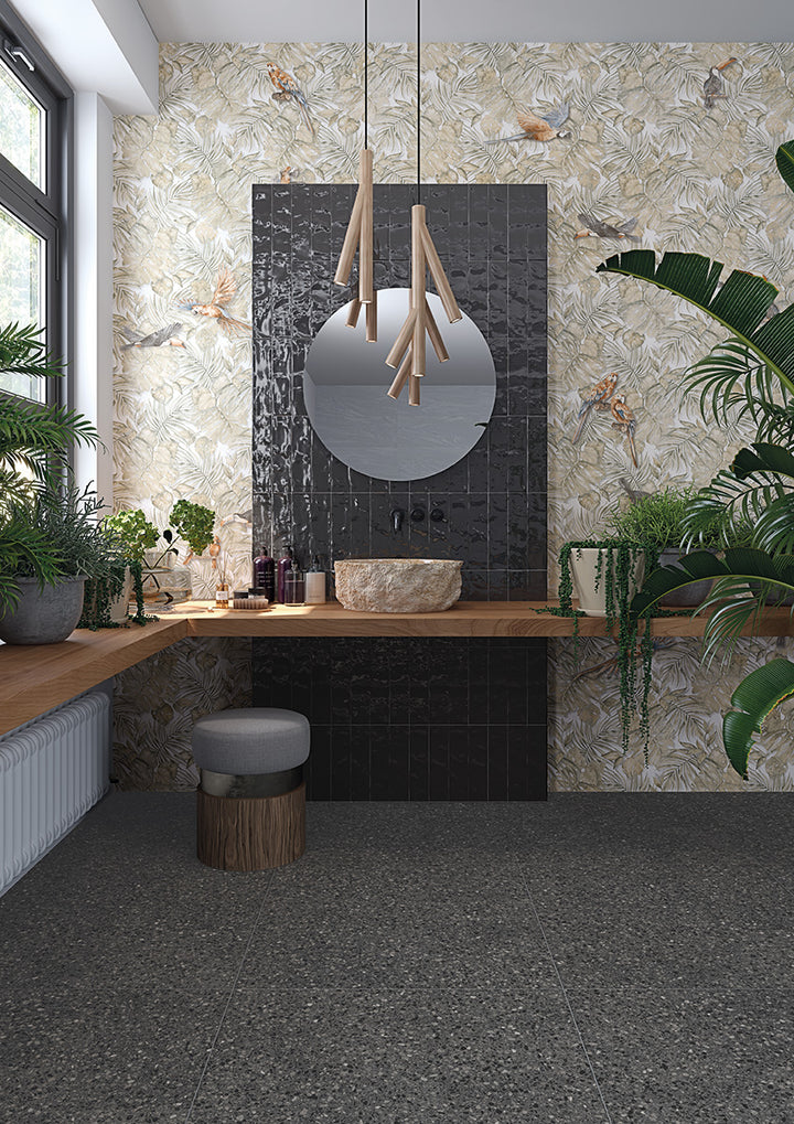 Color Black 8x31,5 CM Kakel - KakelExpress