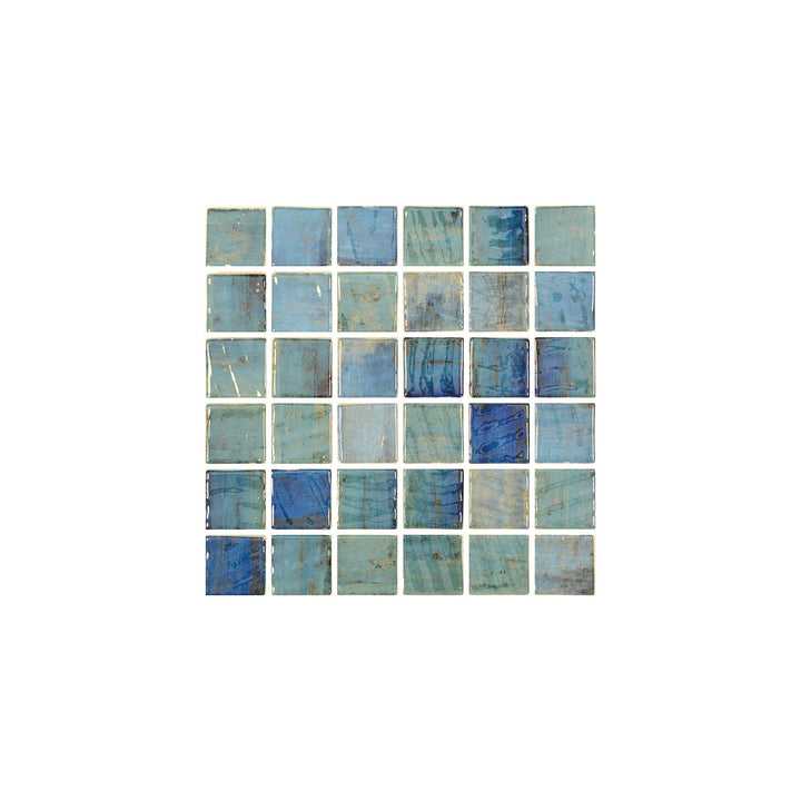 Penta Forest Blue 50x50 MM Mosaik - KakelExpress