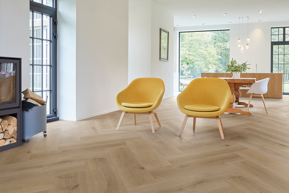 Herringbone Texas Oak H54 Vinylgolv COREtec - KakelExpress
