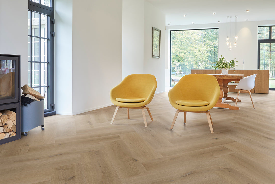 Herringbone Texas Oak H54 Vinylgolv COREtec - KakelExpress