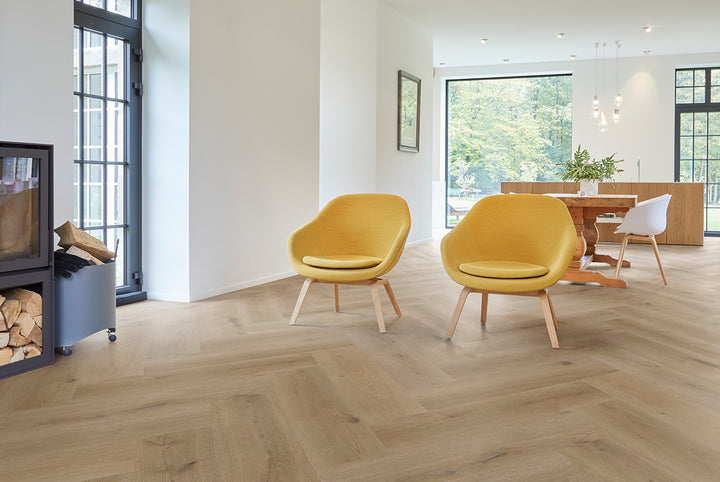 Herringbone Texas Oak H54 Vinylgolv COREtec - KakelExpress
