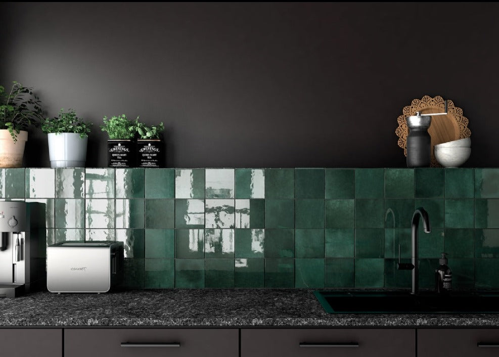 Pazcal Moss Green 13,2x13,2 CM Kakel - KakelExpress