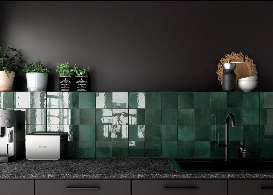 Pazcal Moss Green 13,2x13,2 CM Kakel - KakelExpress