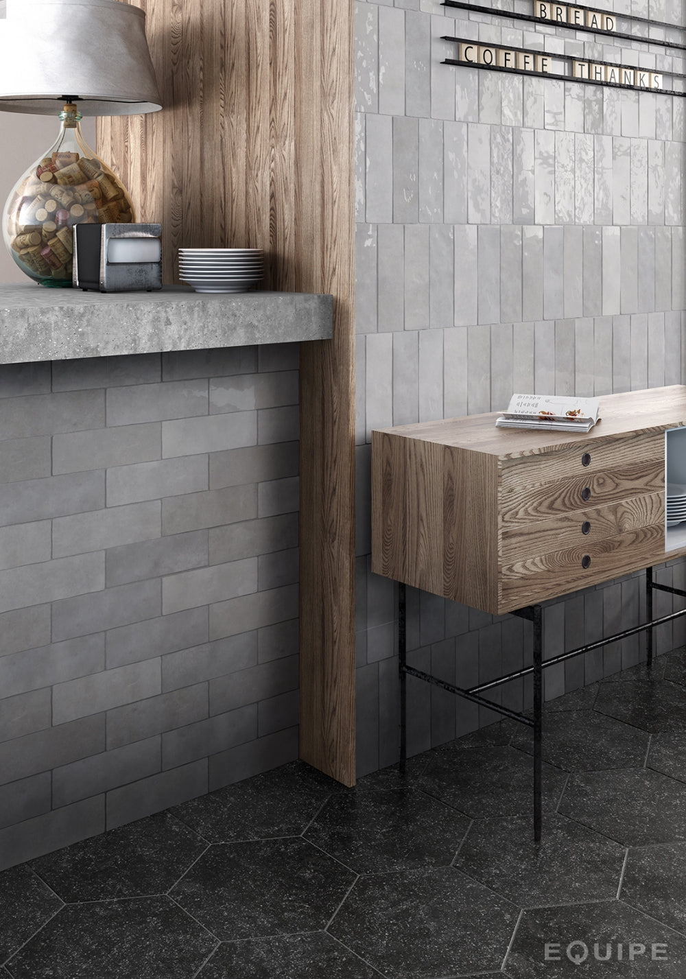 Pazcal Grå 6,5x20 CM Kakel - KakelExpress