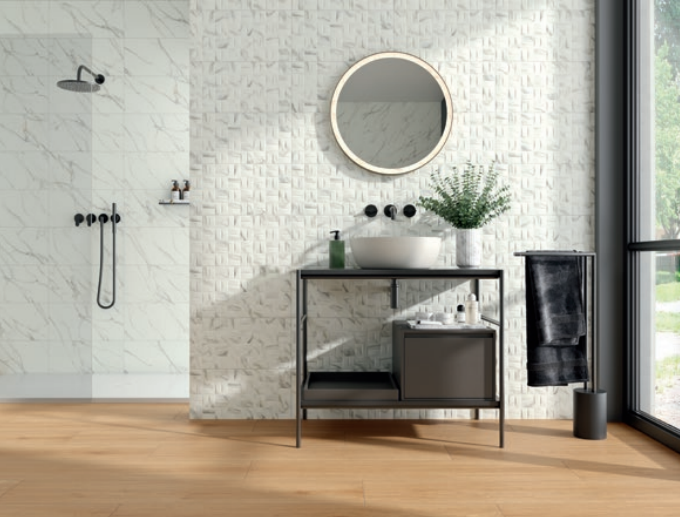 Aston White 25x50 CM Kakel - KakelExpress