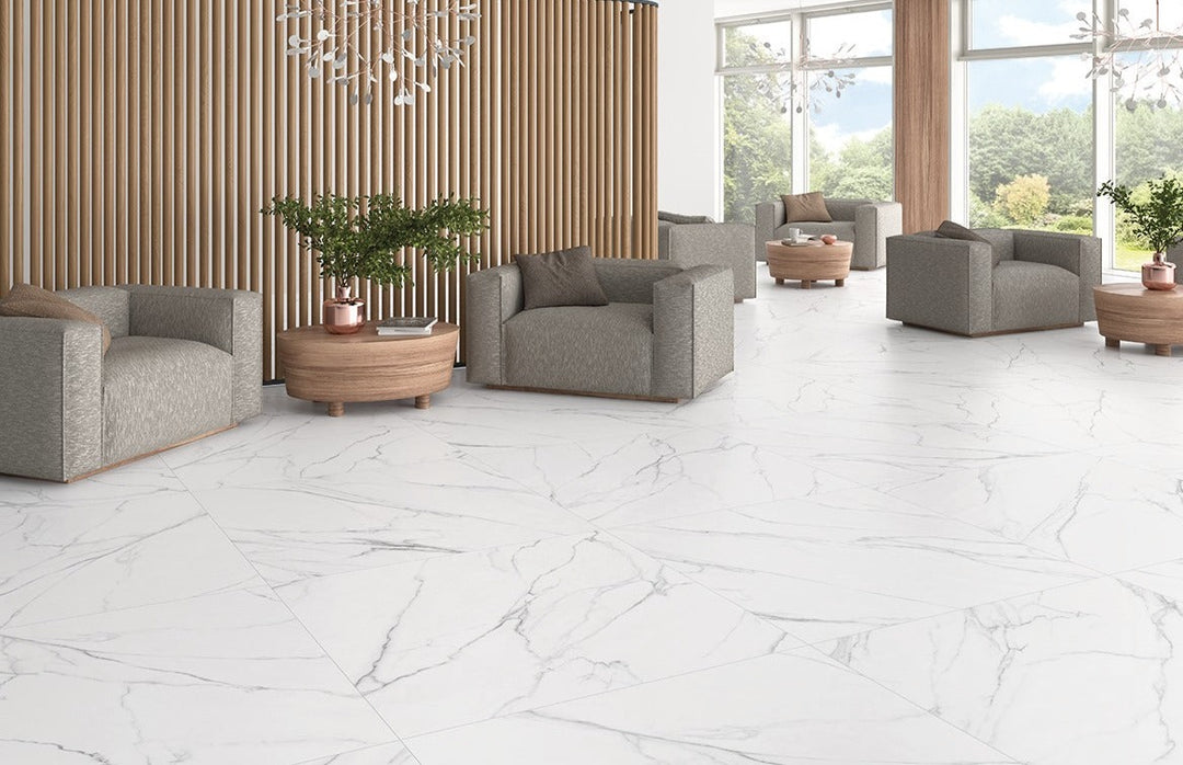 Santorini White Matt Rect. 60x60 CM Klinker - KakelExpress