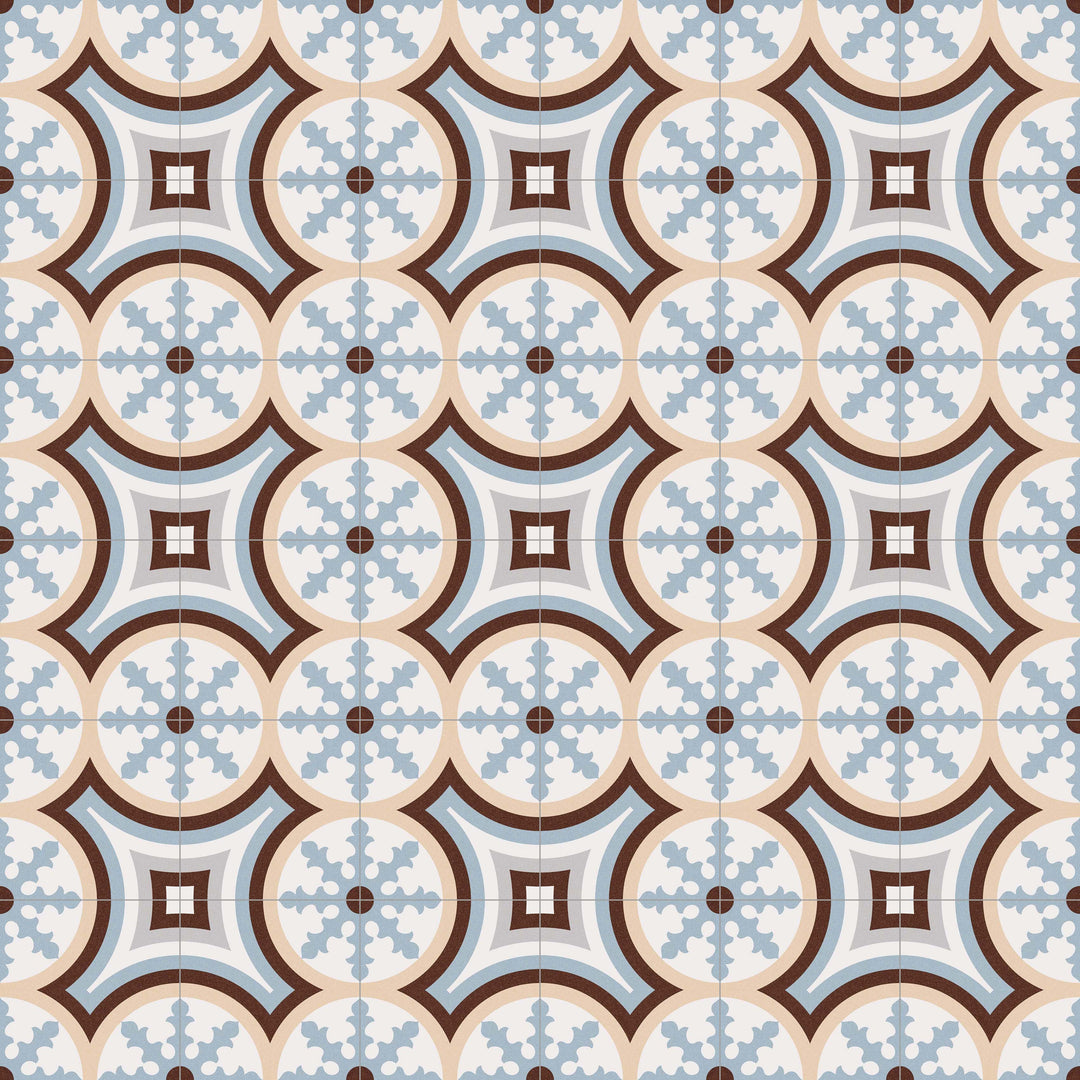 Beltri Celeste 20x20 CM Marockanskt mönster - KakelExpress