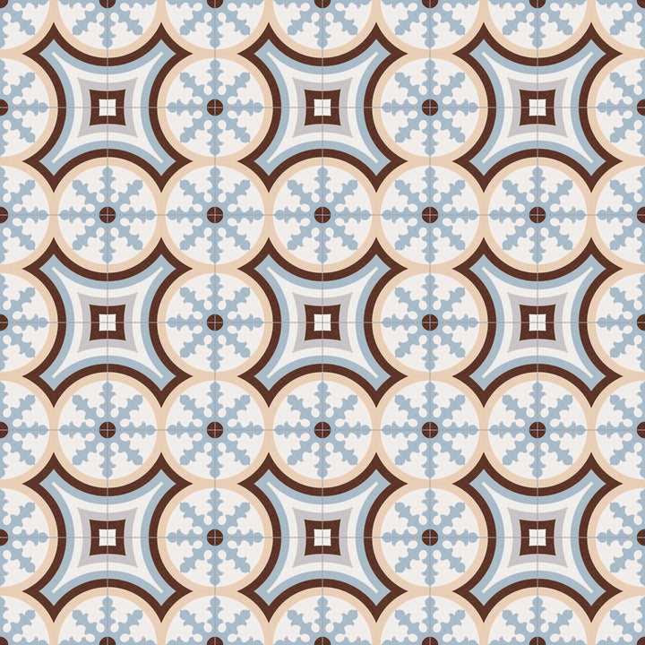 Beltri Celeste 20x20 CM Marockanskt mönster - KakelExpress