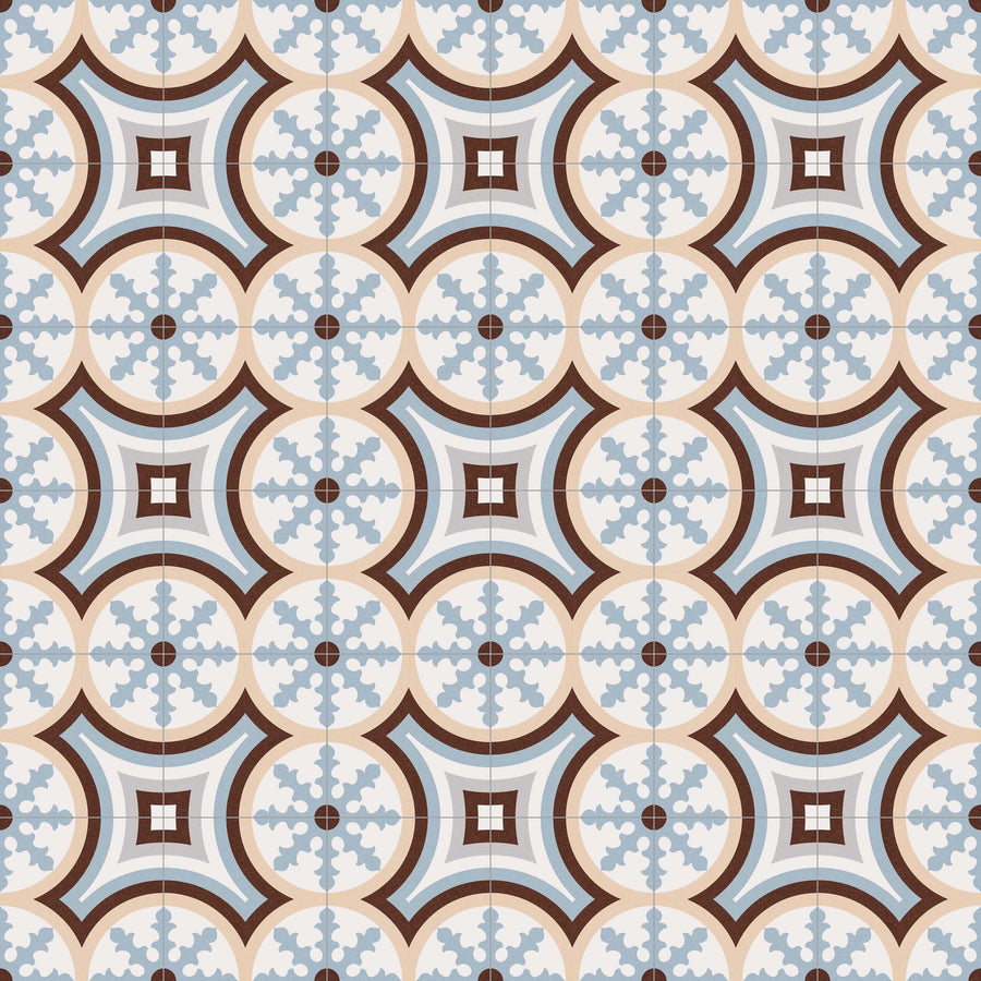 Beltri Celeste 20x20 CM Marockanskt mönster - KakelExpress