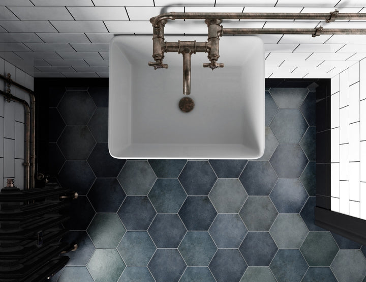 Story Indigo Hexagon 17,5x20 CM Klinker - KakelExpress