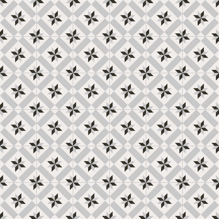 Calvet Gris 20x20 CM Marockanskt mönster - KakelExpress