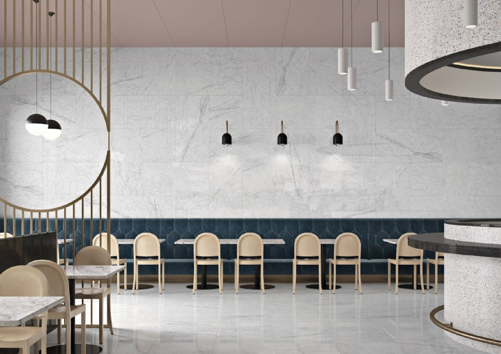 Carrara Marmor Blank 30x60 CM Klinker - KakelExpress