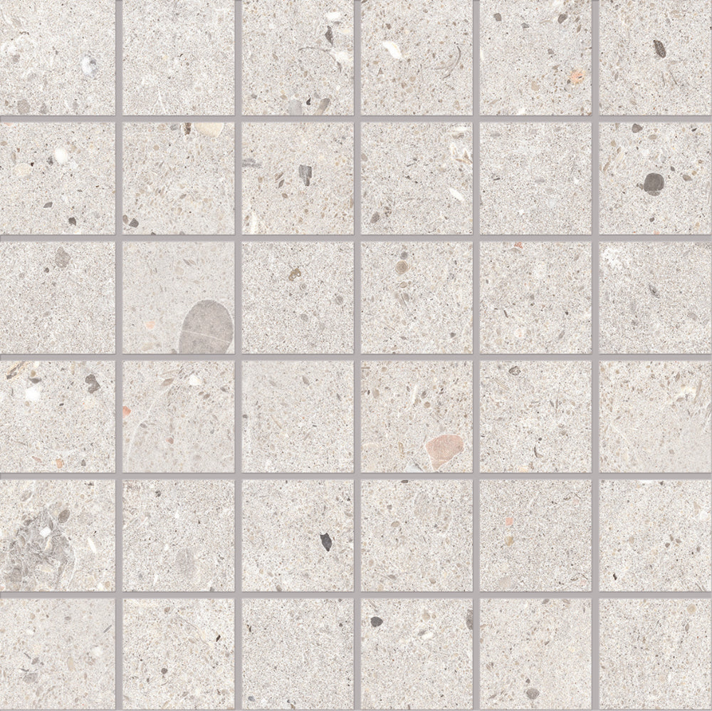 Slite Ljusgrå 5x5 CM Mosaik - KakelExpress
