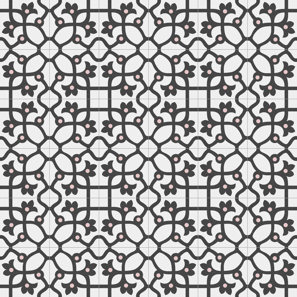 Jujol Grafito 20x20 CM Marockanskt mönster - KakelExpress